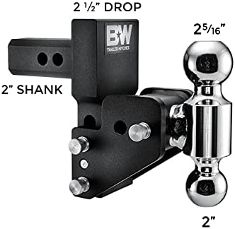 B&W - TOW AND STOW 2" SHANK / 2.5" DROP- DUAL BALL