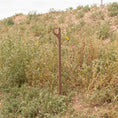 Load image into Gallery viewer, TOPO Motorsports 3/8 inch AR500 steel target post with fork slot driven in ground
