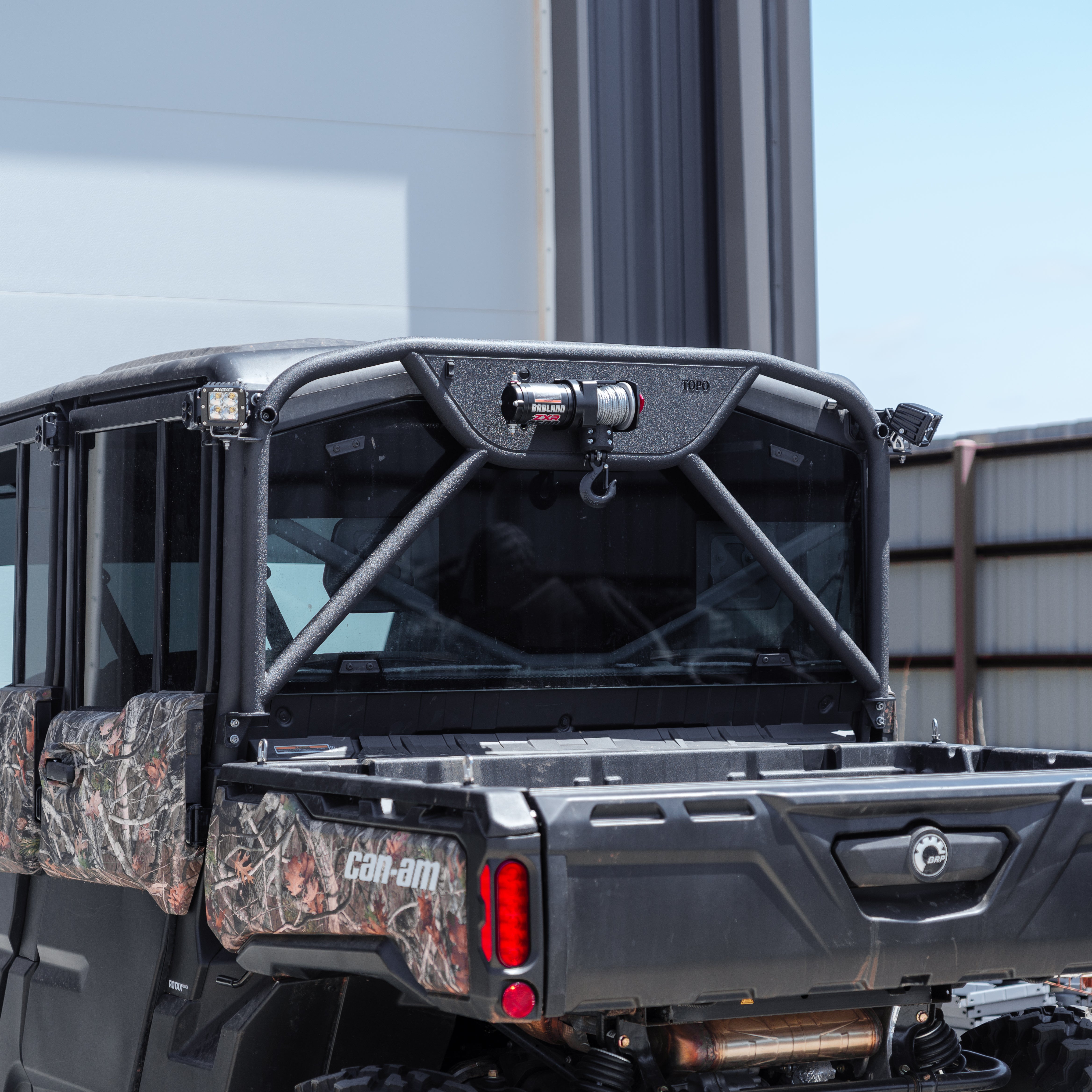 Can-Am Defender Heavy Duty Winch Headache Rack – Topo Motorsports