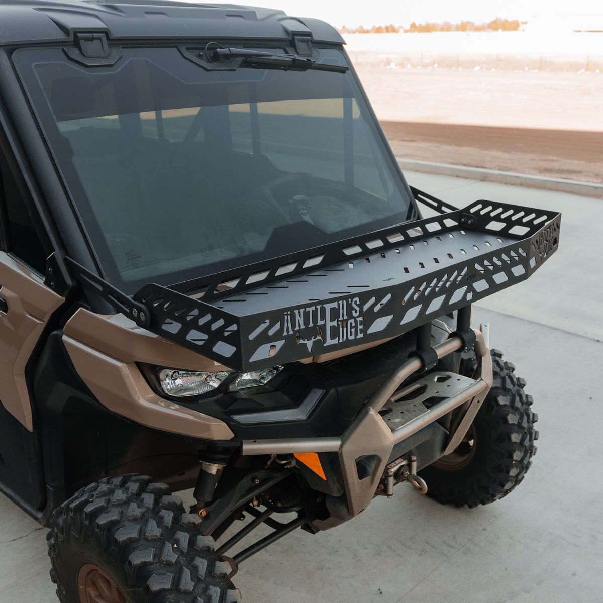 Can Am Defender Front Rack Can-Am Defender Front Hood Basket / Storage Rack – Topo Motorsports