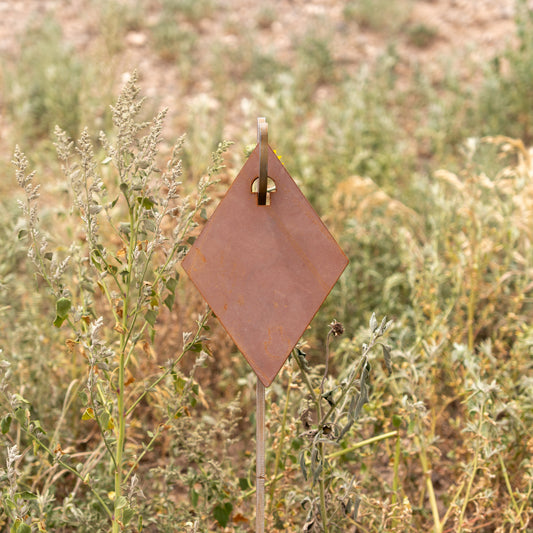 3/8″ AR500 Static Steel Target – 12" x 8" Diamond