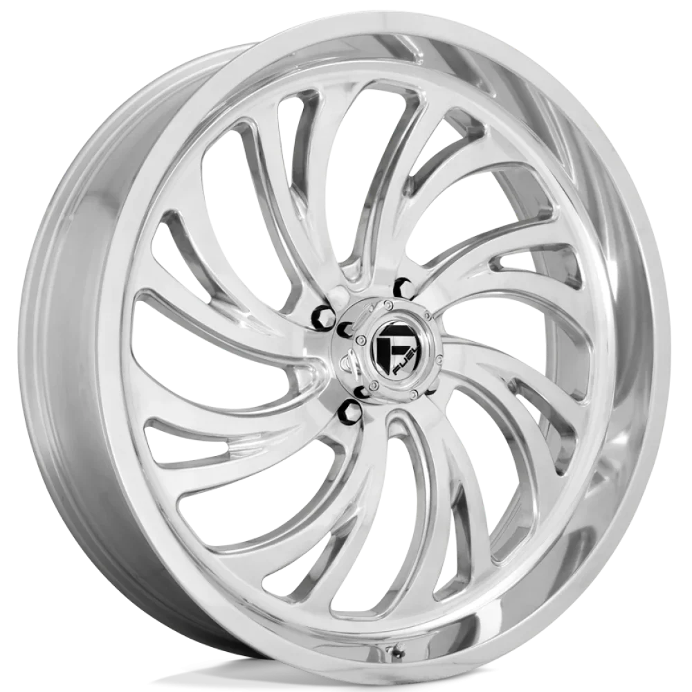 Wild Boar Razorback M/T 33x9.5-20 (6-Ply) Mud Tires on Fuel Kompressor Polished Wheels