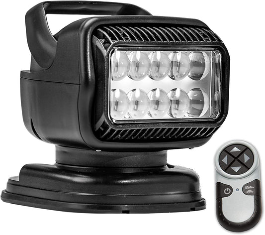 GOLIGHT GT Radioray Spotlight LED Portable Magnetic Mount Shoe Wireless Handheld Remote Black Model 79514GT