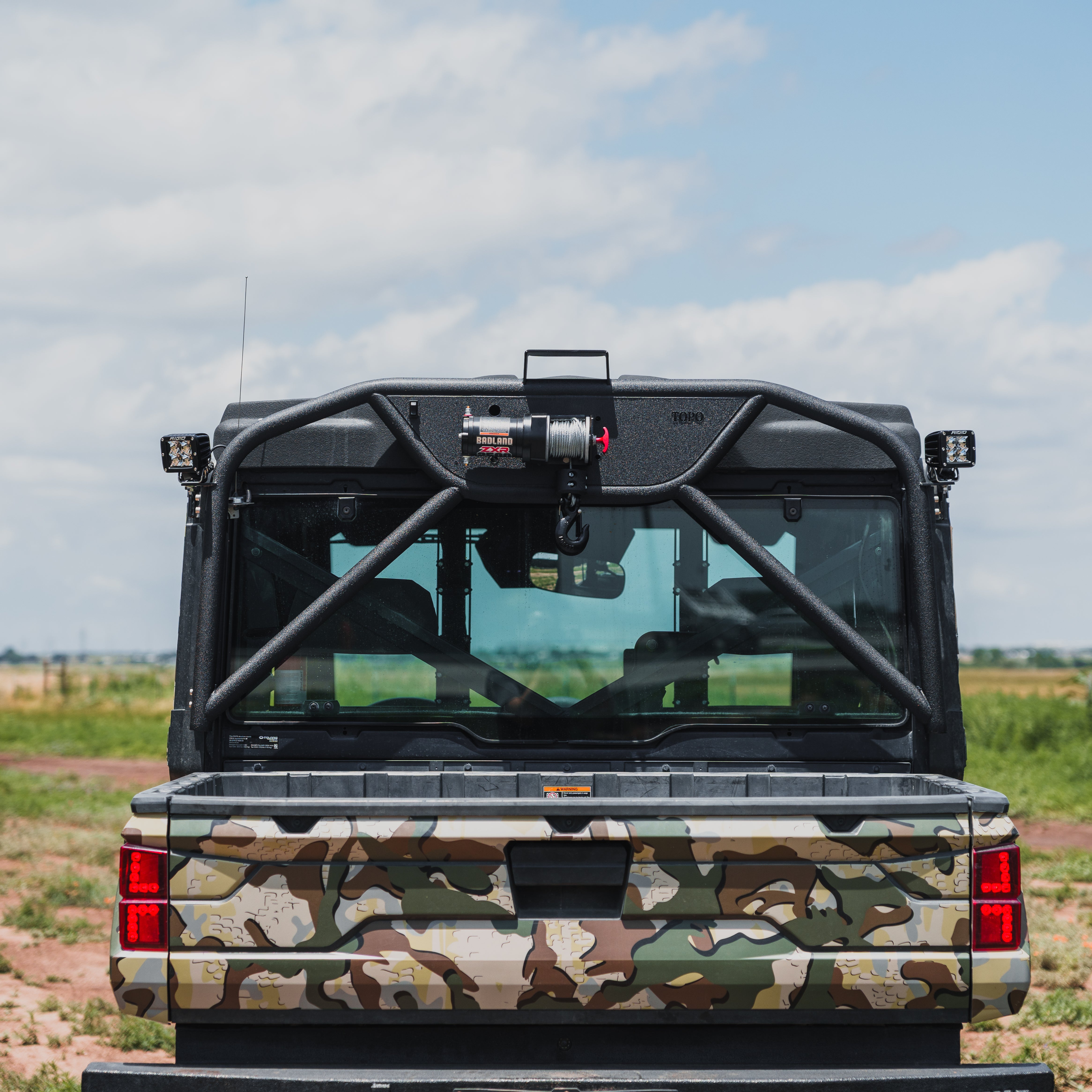 Polaris Ranger 1000 Heavy-Duty Winch Headache Rack – Topo Motorsports