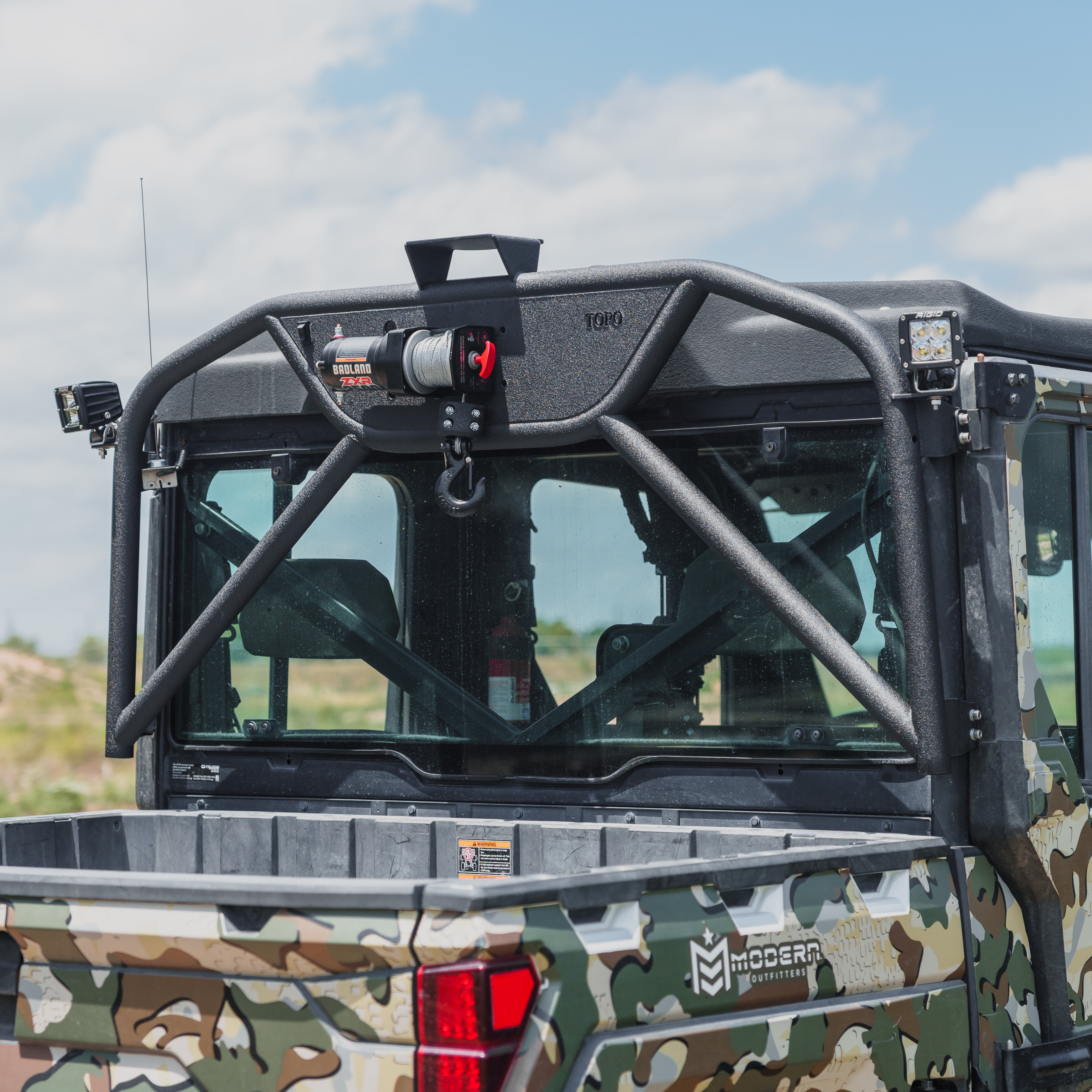 Polaris Ranger 1000 Heavy-Duty Winch Headache Rack – Topo Motorsports