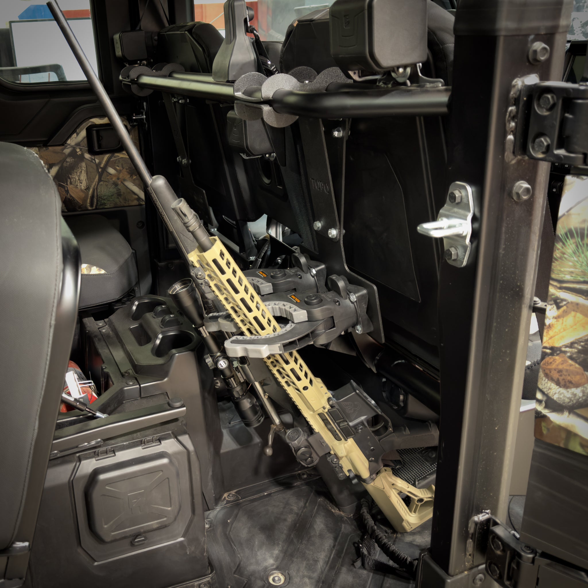 Polaris Ranger XD 1500 Rear Seat Custom Gun Mount Kit