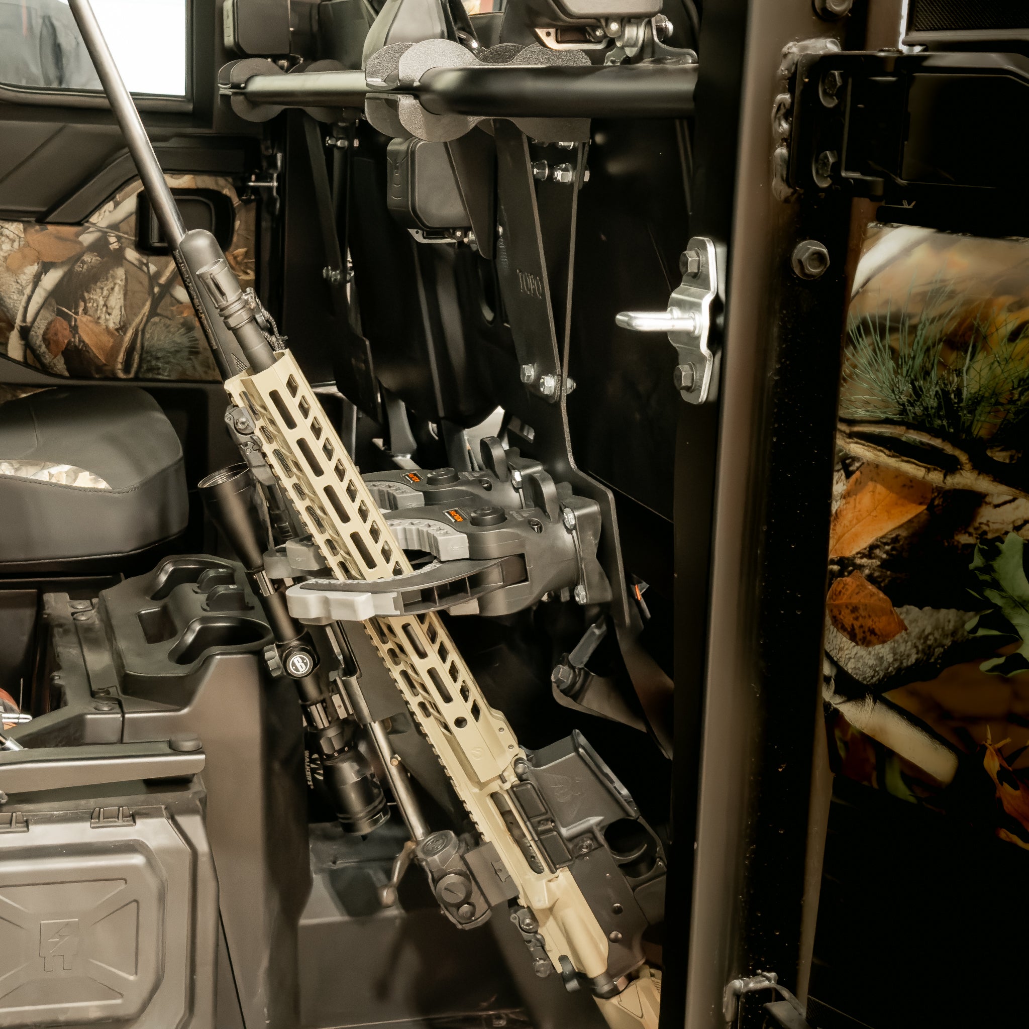 Polaris Ranger XD 1500 Rear Seat Custom Gun Mount Kit