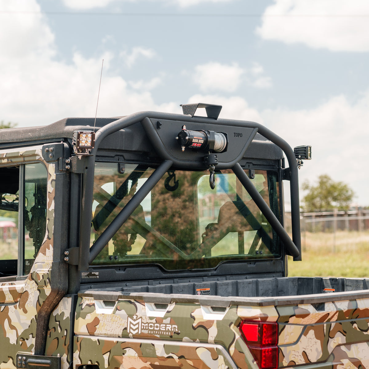 Polaris Ranger 1000 Heavy-Duty Winch Headache Rack – Topo Motorsports