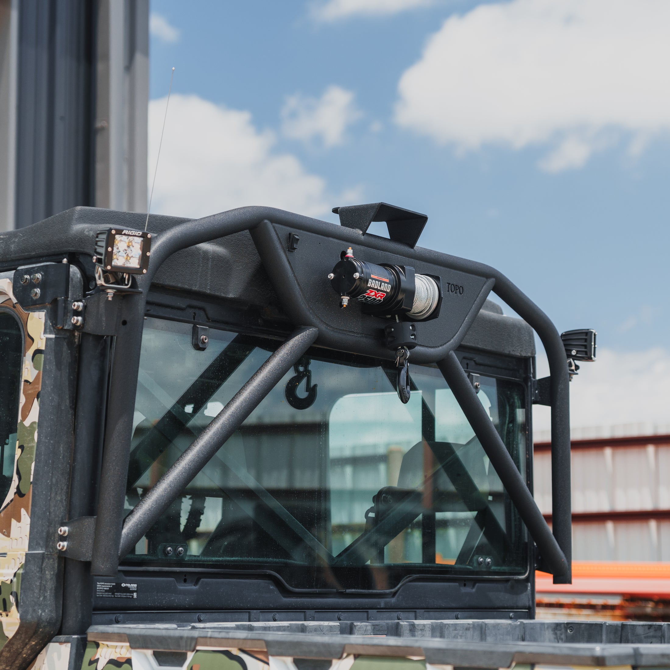 Polaris Ranger Heavy-Duty Winch Headache Rack