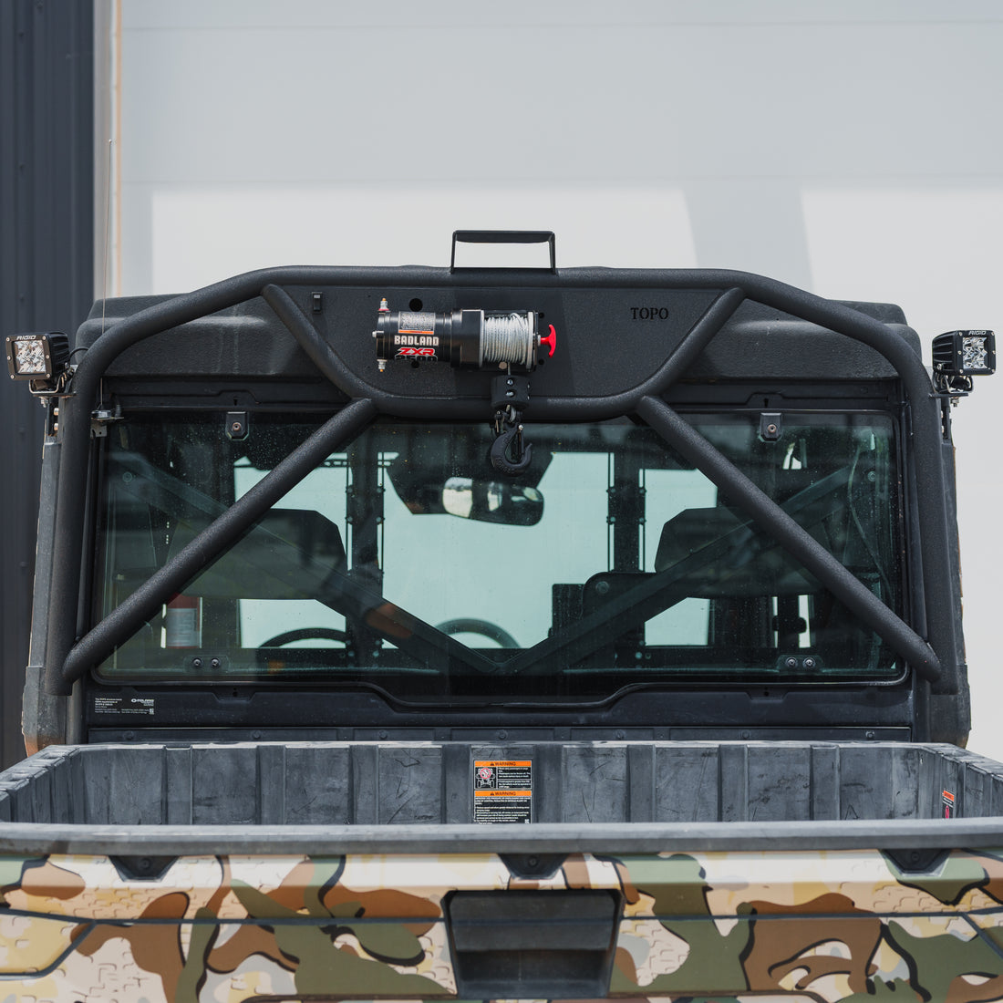Polaris Ranger 1000 Heavy-Duty Winch Headache Rack – Topo Motorsports