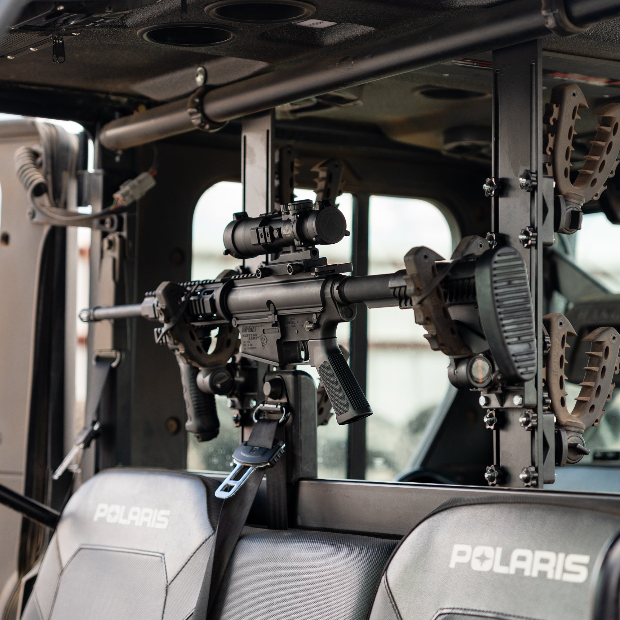 Polaris Ranger Over The Seat Gun Rack Kit