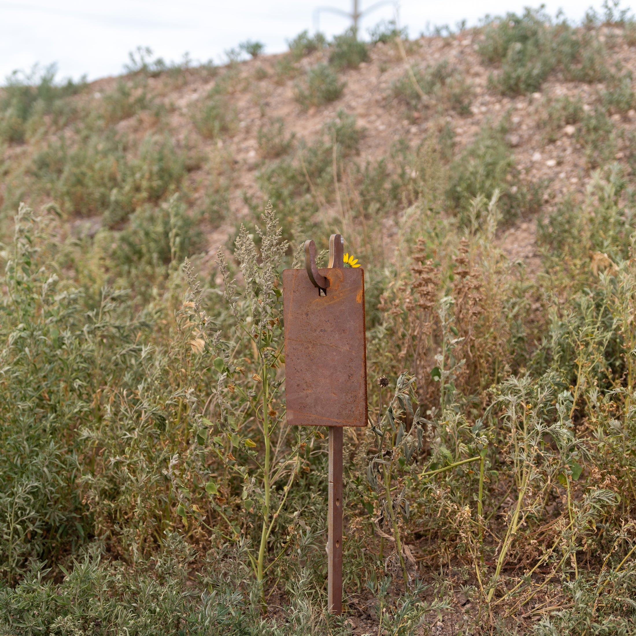AR500 steel target post rectangle